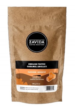 Cafea Zavida aroma de caramel englezesc (English Toffee Coffee 340gr)